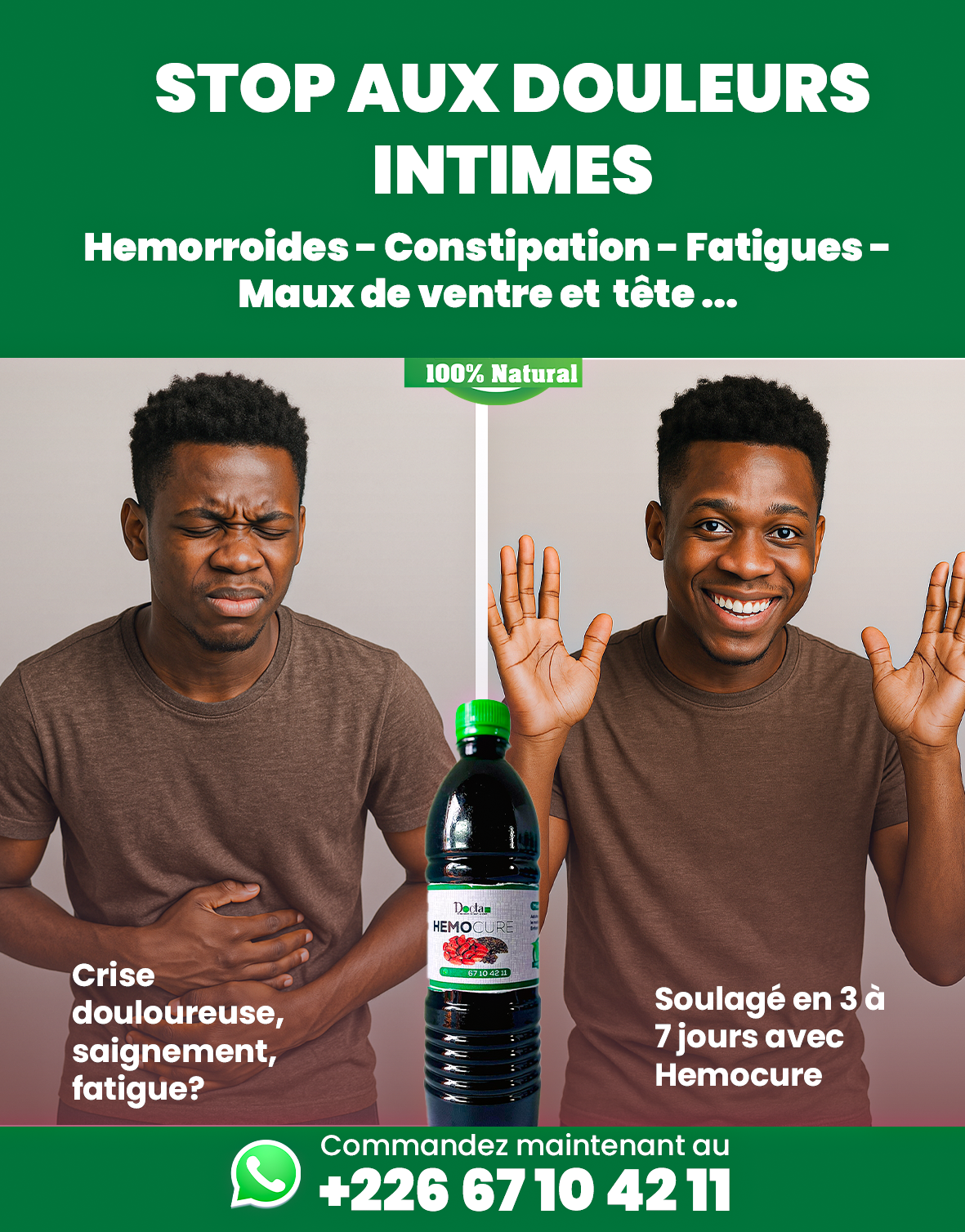 Hemocure – Traitement Naturel pour Hémorroïdes, Constipation...